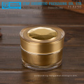 YJ-AK30 30g matt and shiny golden beautiful and luxury cream jar acrylic organizer for cosmetics